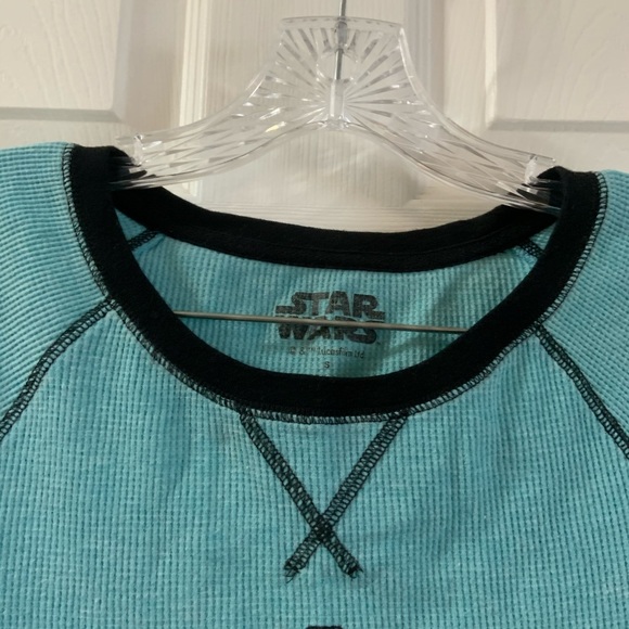 Star Wars Blue/Black Darth Vader Thermal Top Small - Picture 4 of 8